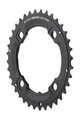 SRAM przekładnia - MTB 36T 104 S1 49 CHAINLINE AL5 2X10 NO PIN BLAST - czarny