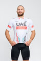 BONAVELO Koszulka kolarska z krótkim rękawem - UAE 2024 - biały/czerwony
