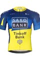 BONAVELO Koszulka kolarska z krótkim rękawem - SAXO BANK TINKOFF - niebieski/żółty