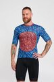 HOLOKOLO Koszulka kolarska z krótkim rękawem - TAMELESS - niebieski/czerwony