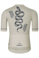 HOLOKOLO Koszulka kolarska z krótkim rękawem - CRUST - kość słoniowa/czarny
