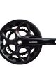 SHIMANO korby i tarcze - TOURNEY A070 170mm 50/34 - czarny