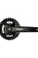 SHIMANO korby i tarcze - ALTUS MT101 75mm 36/22 - czarny