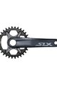 SHIMANO korby - SLX M71001 170mm - szary