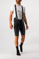 CASTELLI Krótkie spodnie kolarskie z szelkami - NANO FLEX PRO RACE - czarny
