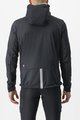 CASTELLI Kolarska ocieplana kurtka - TRAIL HOODIE - czarny