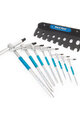 PARK TOOL zestaw kluczy - SET T-ALLEN WRENCHES PT-THH-1 - niebieski/srebrny