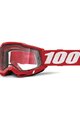 100% SPEEDLAB Okulary kolarskie - ACCURI 2 ENDURO MTB - czerwony/biały