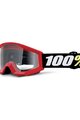 100% SPEEDLAB Okulary kolarskie - STRATA MINI KID - czarny/biały/czerwony