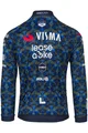 AGU Letnia koszulka kolarska z długim rękawem - TDF 2024 TEAM VISMA | LEASE A BIKE - niebieski/żółty