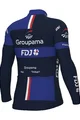 ALÉ Zimowa koszulka kolarska z długim rękawem - GROUPAMA FDJ 2024 - niebieski