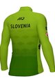 ALÉ Zimowa koszulka kolarska z długim rękawem - SLOVENIAN FEDERATION PRIME 2024 - zielony