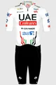 PISSEI Kombinezon kolarski - UAE TEAM EMIRATES 2024 - biały/czarny