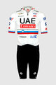 PISSEI Kombinezon kolarski - UAE TEAM EMIRATES 2024 SLOVENIA CHAMPION - biały/czarny