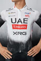 PISSEI Koszulka kolarska z krótkim rękawem - UAE TEAM EMIRATES 2025 REPLICA - biały/czarny