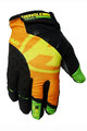 HAVEN Kolarskie rękawiczki z długimi palcami - SINGLETRAIL LONG - czarny/pomarańczowy