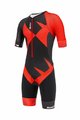 SANTINI Kombinezon kolarski - X IRONMAN CUPIO - czarny/czerwony