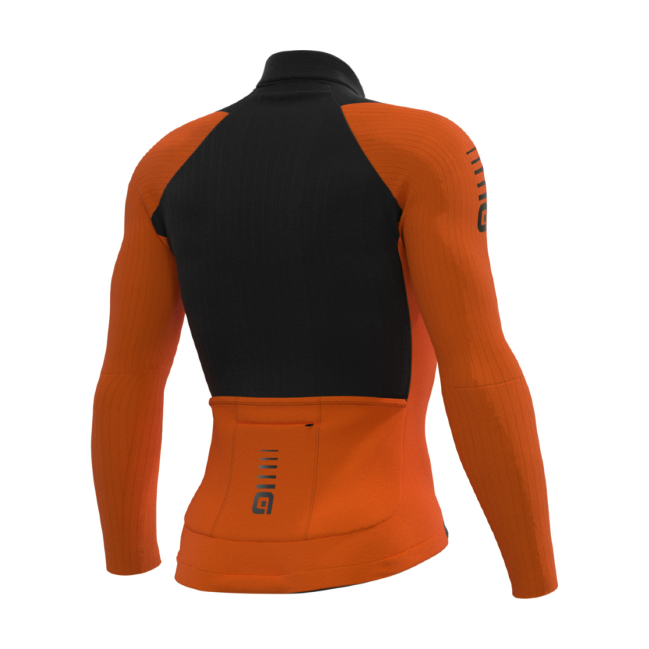 ALÉ Zimowa Koszulka Kolarska Z Długim Rękawem - R-EV1 WARM RACE 2.0 - Pomarańczowy