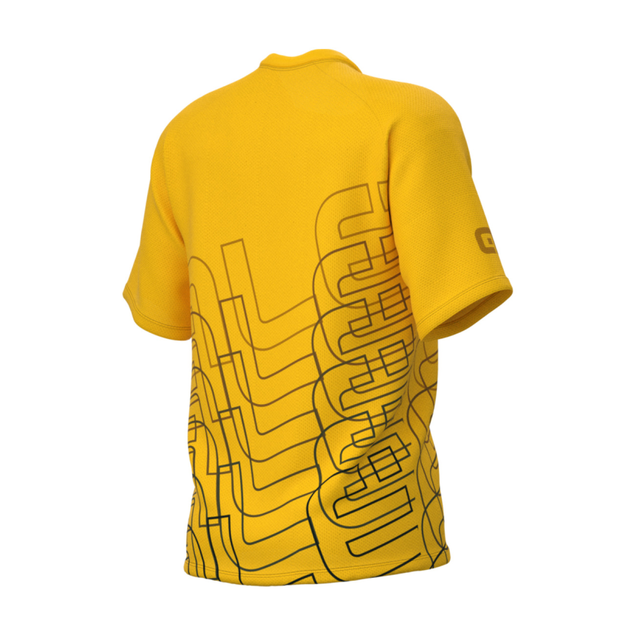 ALÉ Koszulka Kolarska Z Krótkim Rękawem - OFF ROAD - MTB VISUAL - żółty