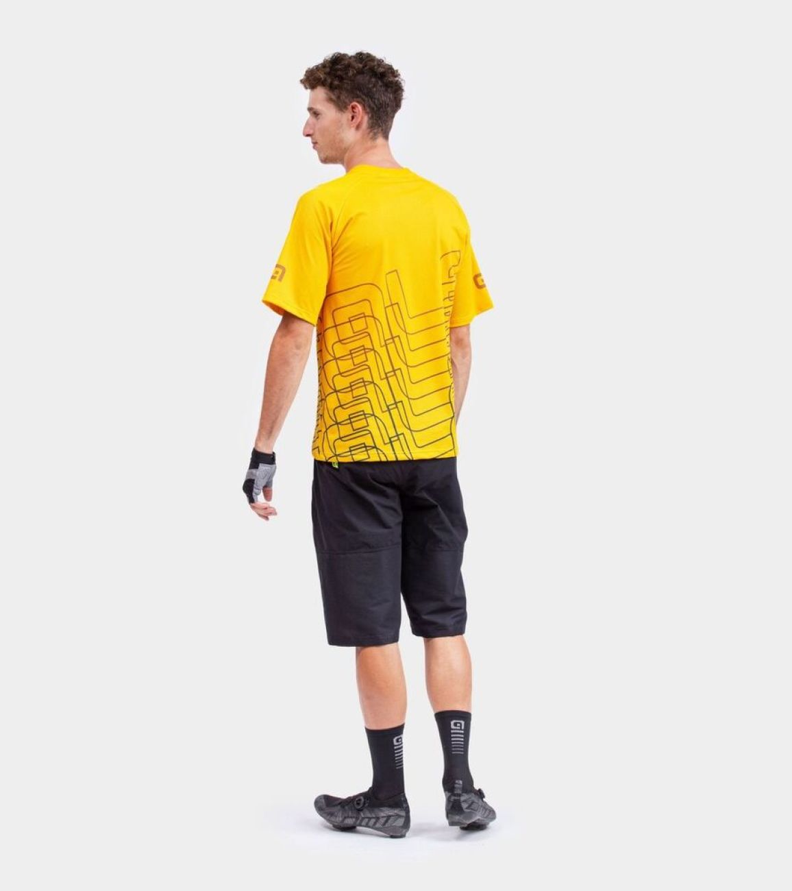 ALÉ Koszulka Kolarska Z Krótkim Rękawem - OFF ROAD - MTB VISUAL - żółty