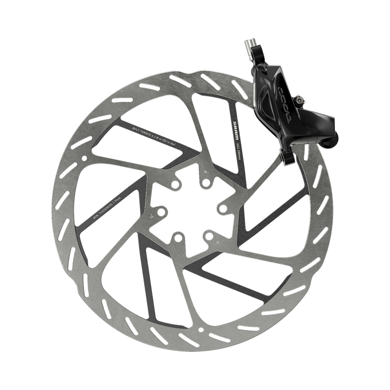 SRAM Hamulec Tarczowy - CODE SILVER STEALTH - Czarny