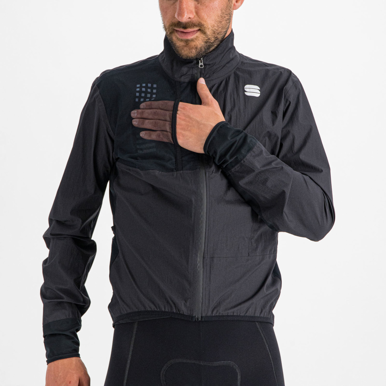 SPORTFUL Kurtka Przeciwdeszczowa - DR JACKET - Czarny