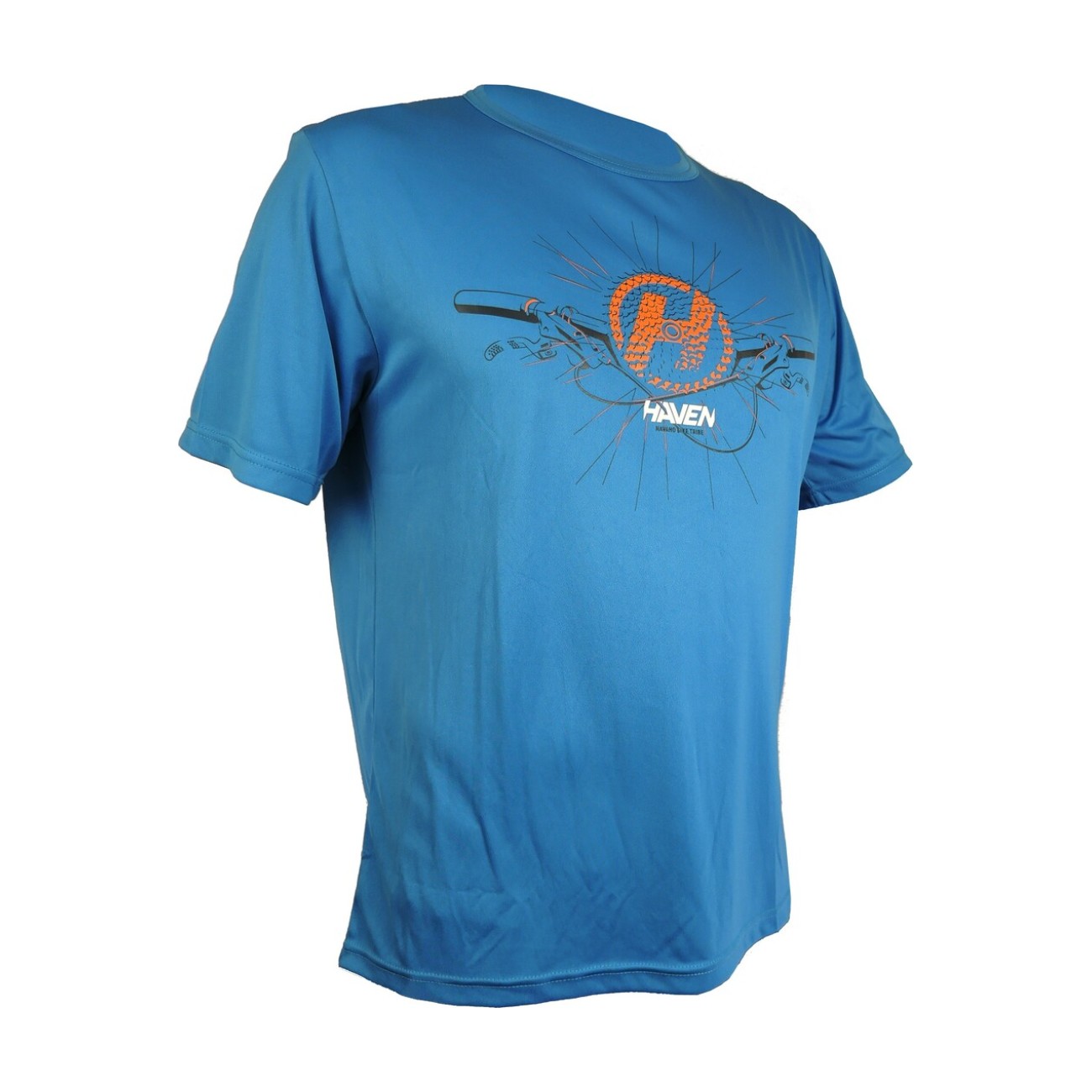 HAVEN Koszulka Kolarska Z Krótkim Rękawem - NAVAHO II SHORT - Niebieski/pomarańczowy