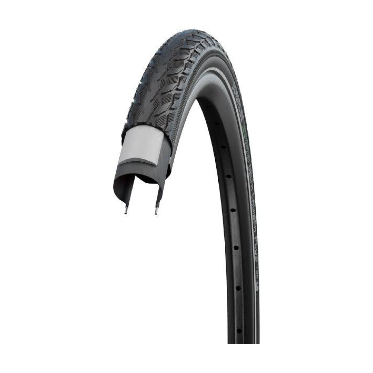 SCHWALBE Opona - DELTA CRUISER PLUS (40-622) 28x1.50 700x38C ACTIVE - Czarny