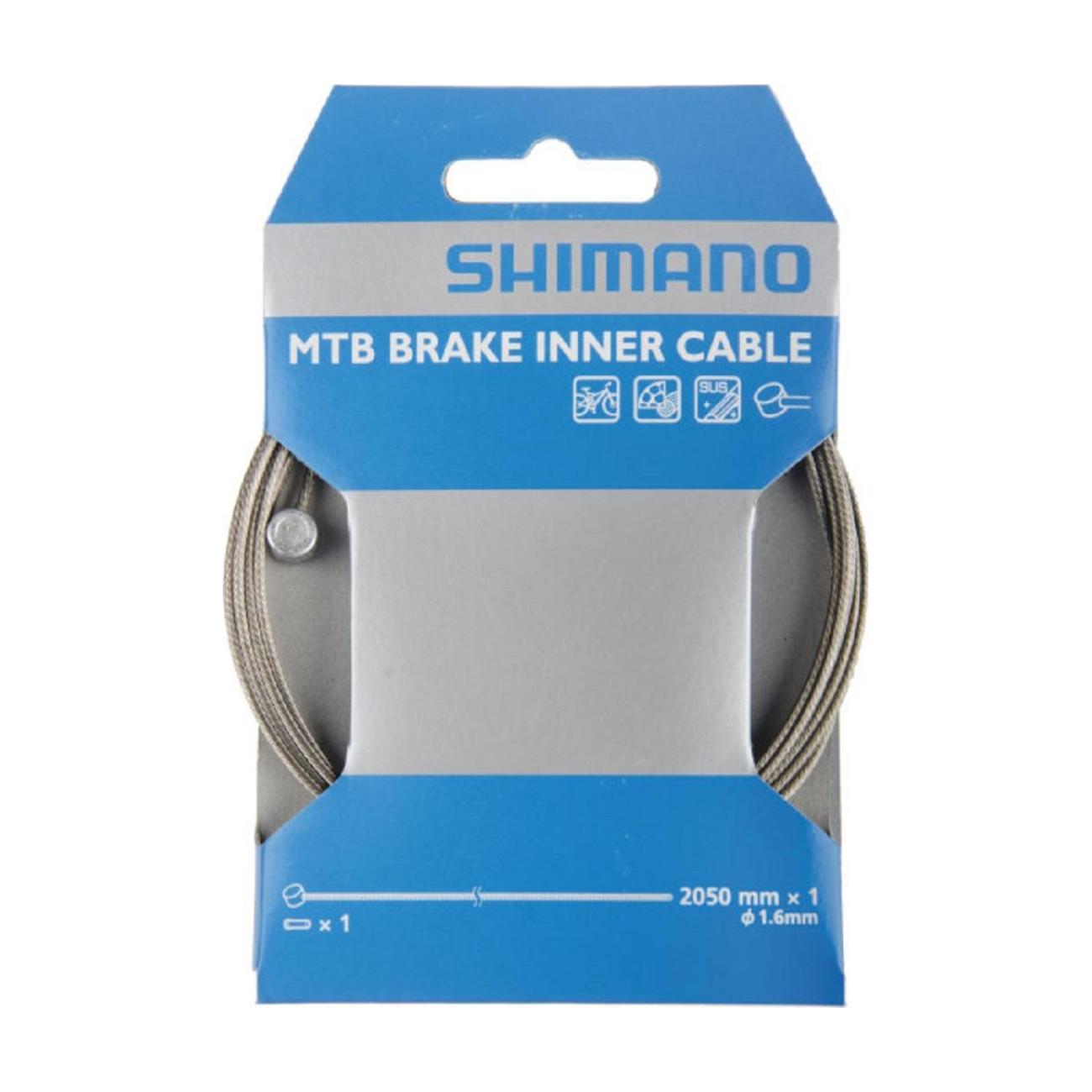 SHIMANO Linka Hamulca - BRAKE CABLE MTB 1,6x2050mm - Srebrny