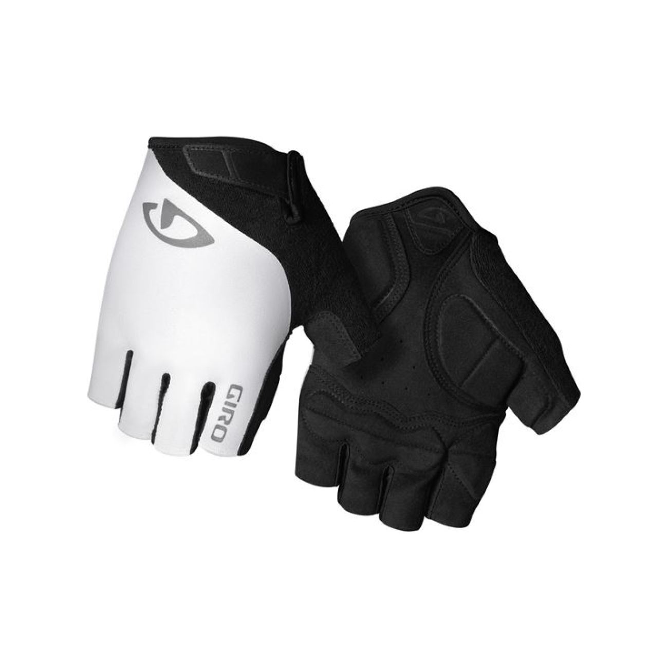 GIRO Kolarskie Rękawiczki Z Krótkimi Palcami - JAG - Biały