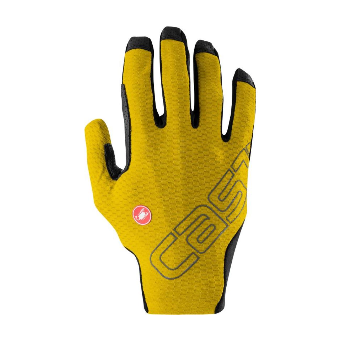 CASTELLI Kolarskie Rękawiczki Z Długimi Palcami - UNLIMITED LF - żółty