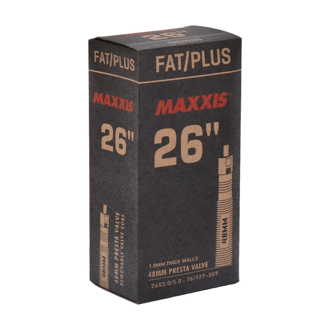 MAXXIS Dętka - FAT/PLUS 26x3.0/5.0 - Czarny