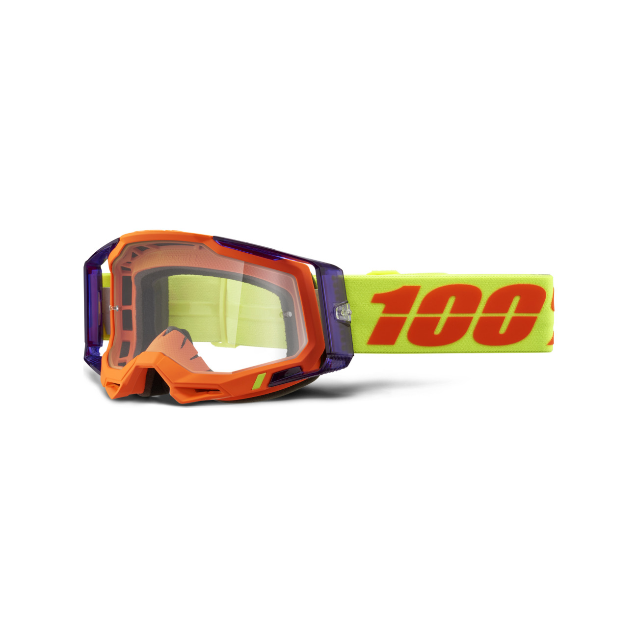 100% SPEEDLAB Okulary Kolarskie - RACECRAFT 2 - żółty/pomarańczowy/czarny