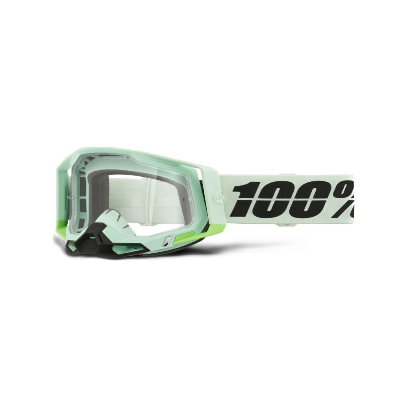 100% SPEEDLAB Okulary Kolarskie - RACECRAFT 2 - Jasnozielony/czarny