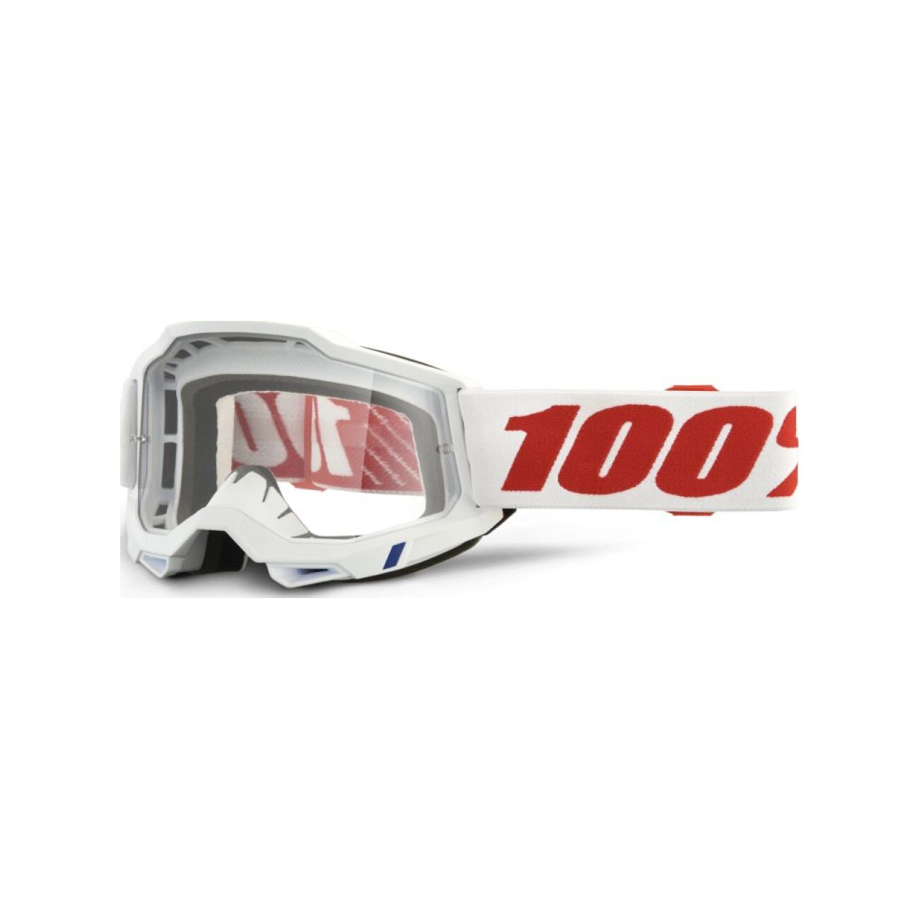 100% SPEEDLAB Okulary Kolarskie - ACCURI 2 - Biały/czerwony