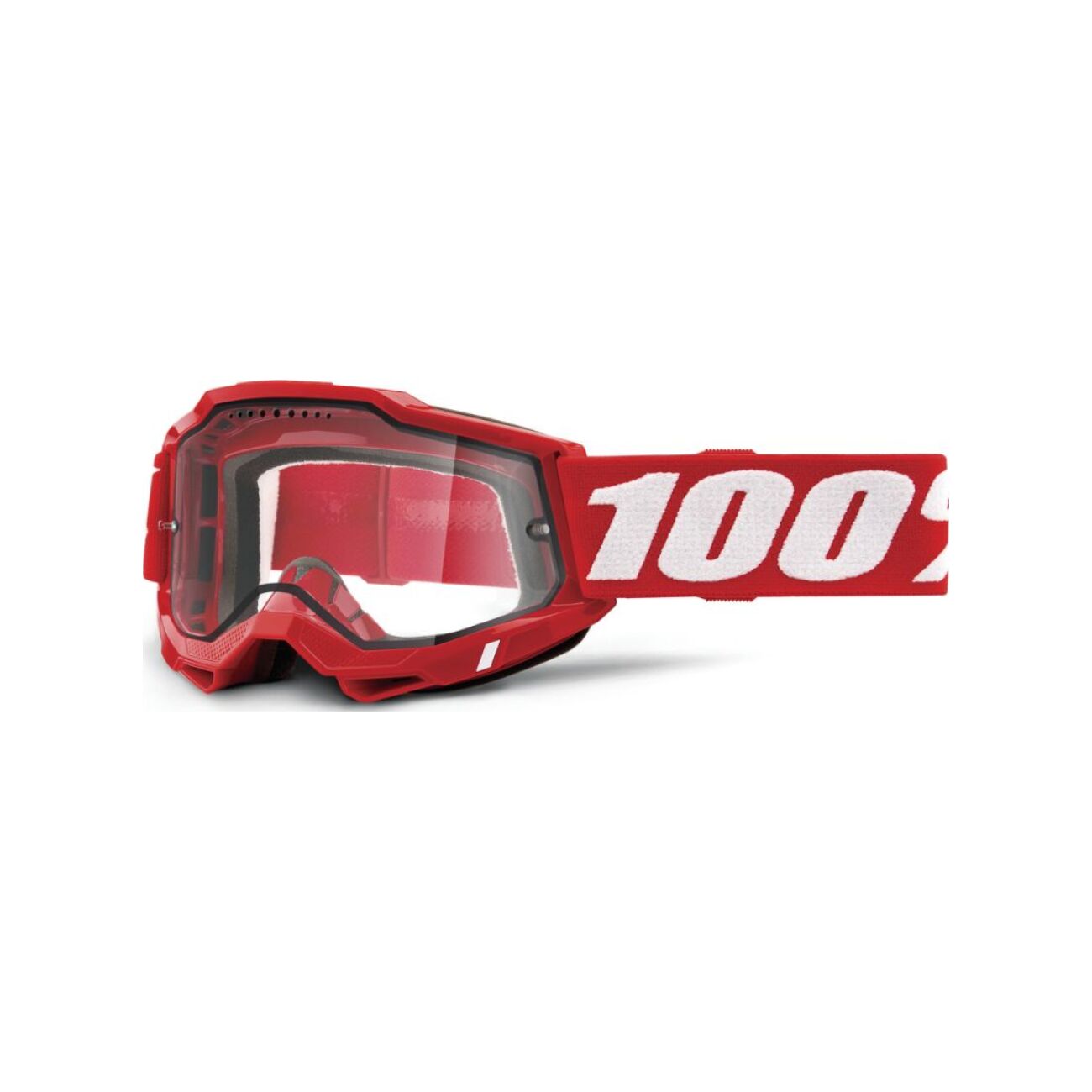 100% SPEEDLAB Okulary Kolarskie - ACCURI 2 ENDURO MTB - Czerwony/biały