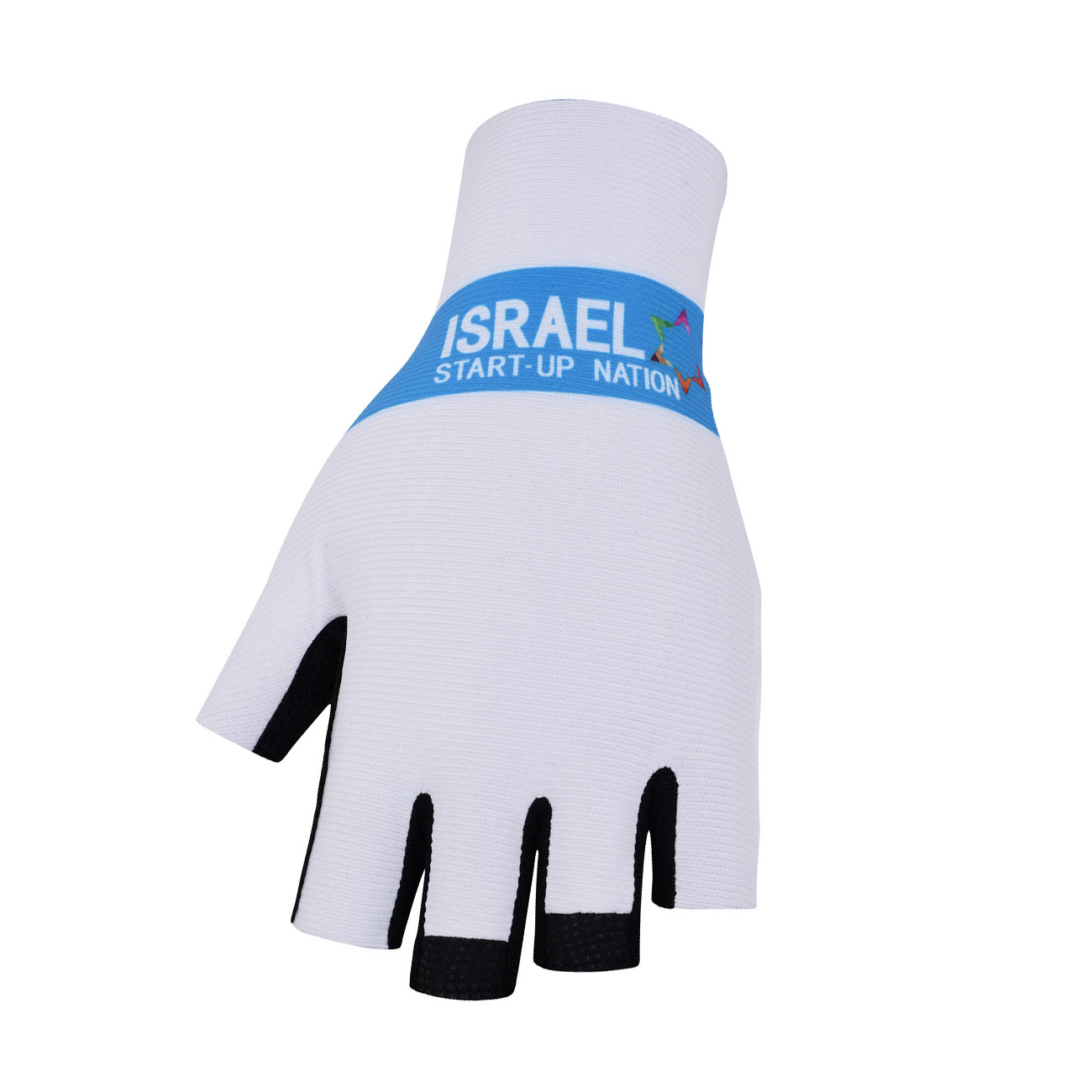 BONAVELO Kolarskie Rękawiczki Z Krótkimi Palcami - ISRAEL 2020 - Niebieski/biały