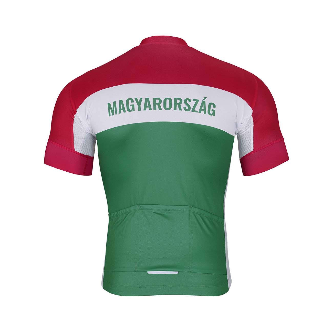 BONAVELO Koszulka Kolarska Z Krótkim Rękawem - HUNGARY - Biały/zielony/czerwony