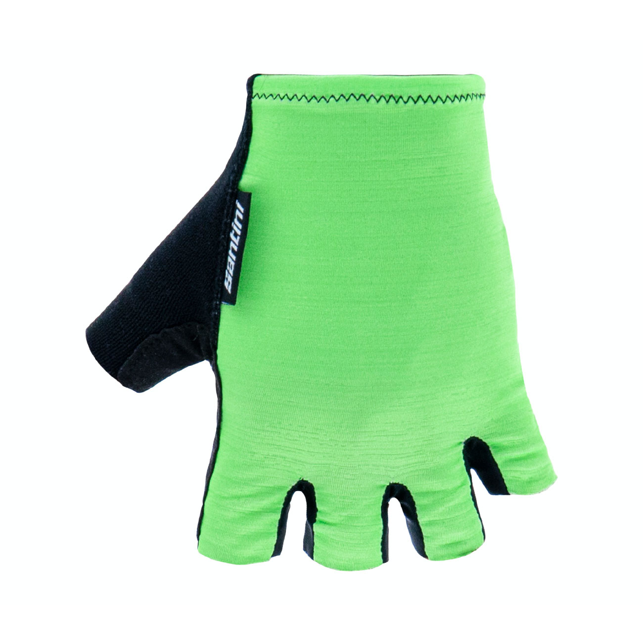 SANTINI Kolarskie Rękawiczki Z Krótkimi Palcami - CUBO - Zielony