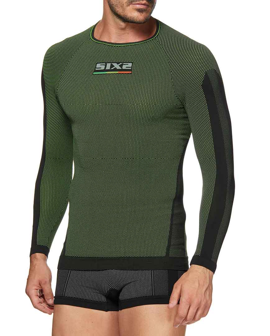SIX2 Kolarska Koszulka Z Długim Rękawem - TS2 - Zielony